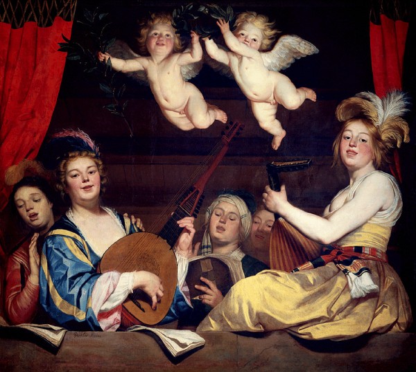Het concert by Gerrit van Honthorst